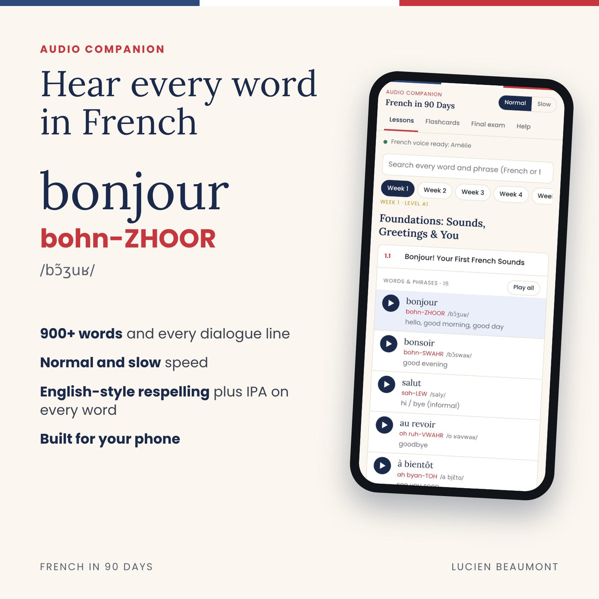 French in 90 Days (Full Course + Tests + Flashcards + Extras)