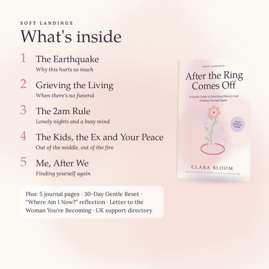 After the Rings Comes Off: A Gentle Guide to Surviving Divorce and Finding Yourself Again (PDF + Printable Journal Pages)