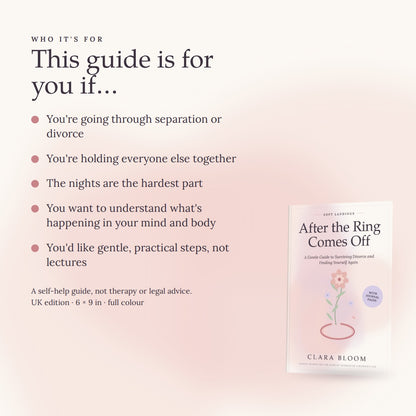 After the Rings Comes Off: A Gentle Guide to Surviving Divorce and Finding Yourself Again (PDF + Printable Journal Pages)